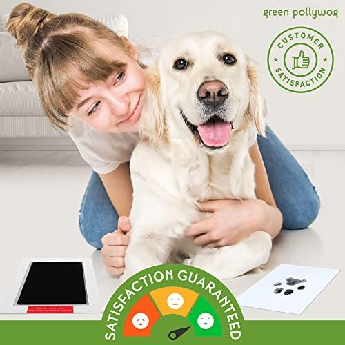 Green Polywog Paw Print Pet Keepsake Frame Kit