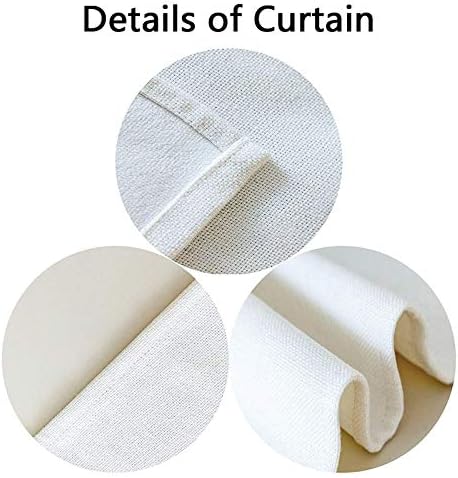 VOSERY Blackout Curtains 2 Panel Set - Avocado Heart 34 X 56 Inch