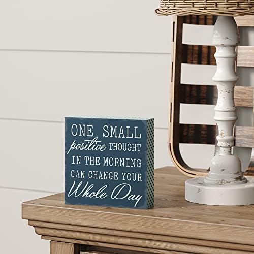 Barnyard Designs Wooden Box Sign - One Small Positive Thought