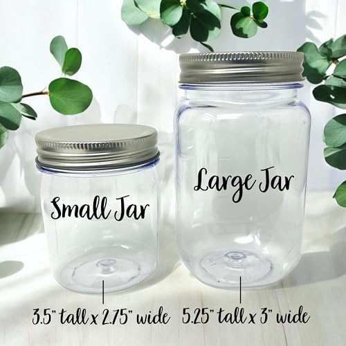Plastic Seashell Keepsake Jar Personalized Wedding Gift