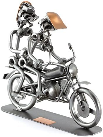 Handmade Steelman24 Motorcycle Sculpture Nuts and Bolts Ornament