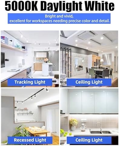 Lumiverse 24 Pack Dimmable GU10 LED Bulbs 5000K 55W 40 Beam Angle