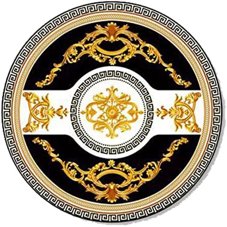 ZSSZO 5ft Round Area Rug Non-Slip Living Room Mat