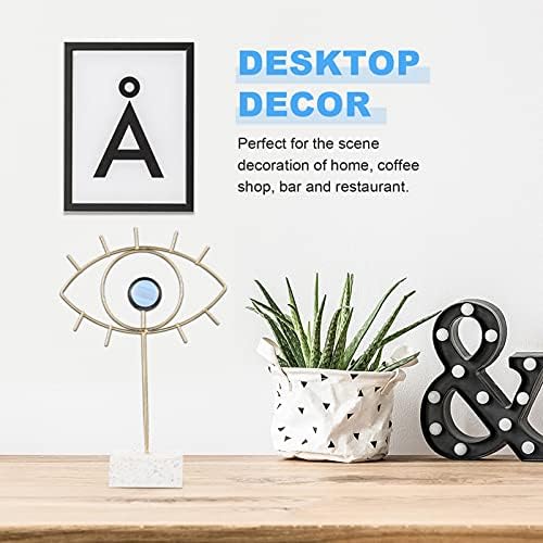 IMIKEYA Golden Turkish Evil Eye Statue for Home Decor