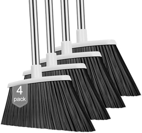 NACENA 55 Inch Heavy Duty Broom with 4 Pack