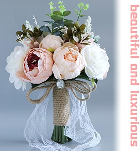 NDRFAWY Bridal Bouquet Artificial Flowers