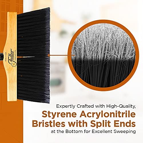 Fuller Brush 12 Upright Broom with Black Steel Handle