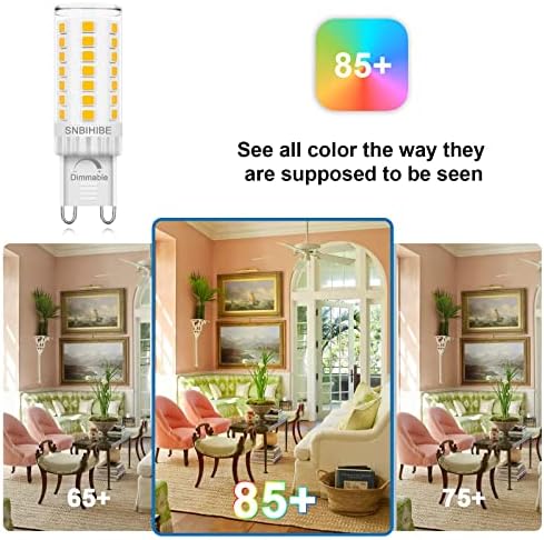 SNBIHIBE G9 LED Bulb Dimmable 6-Pack
