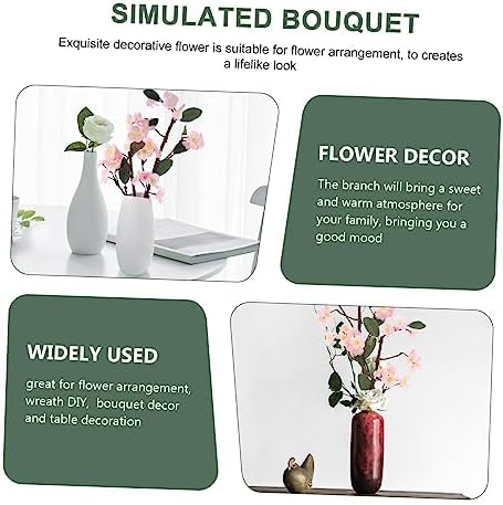 2pcs Pink Cherry Blossom Artificial Flower Decor for Bathroom