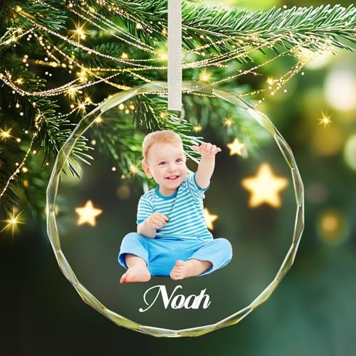 Custom Christmas Ornaments 2025 for Babys First Christmas