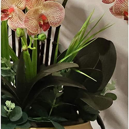 NDRFAWY Artificial Orchid Arrangement with Ceramic Vase 1