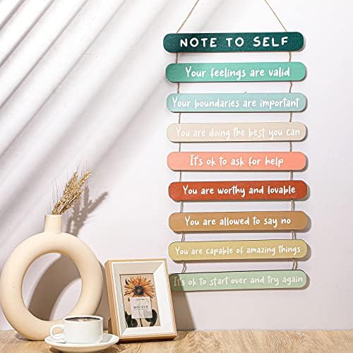 Yookeer Mental Health Affirmations Wall Art