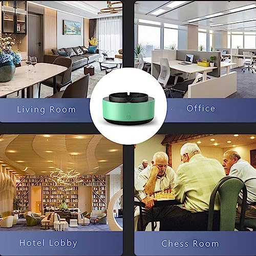 2 in 1 Ashtray with Air Purifier - Green