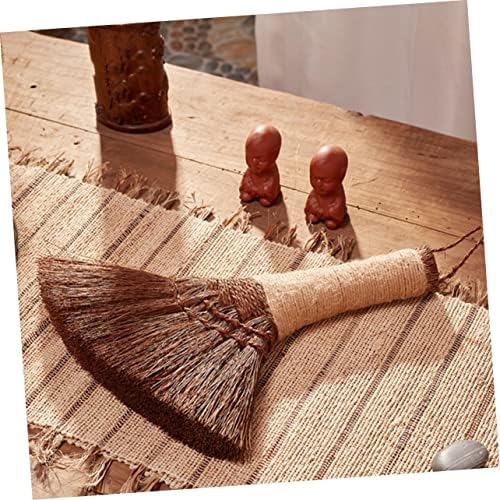 HOMOCONO Desktop Palm Handle Broom for Home Kitchen Office Cleaning