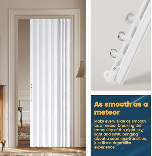 AJAZZ Blackout Accordion Door Curtain Set 1