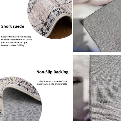 HGKDHK 3D Machine Washable Vine Leaf Rug 3x5ft