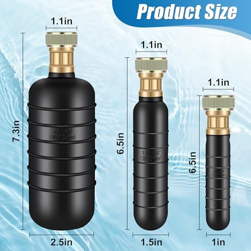 Zhaoyao 3 PCS Universal Drain Bladder Kit for 1-6 Pipes 1