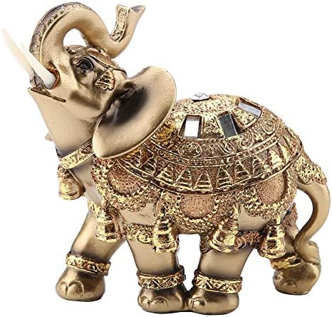 Hilitand Golden Elephant Statue Feng Shui Decor