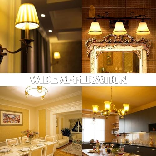 Diodesy Pack of 4 T6 LED Mini Bulbs for Chandeliers and Pendants