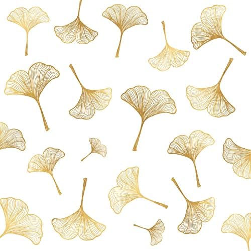 Hataru Golden Leaves Wall Decals Peel and Stick