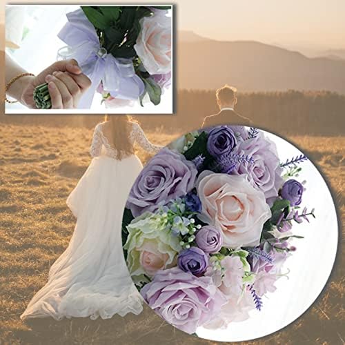 NDRFAWY Bridal Bouquet Artificial Flowers Durable Romantic Design