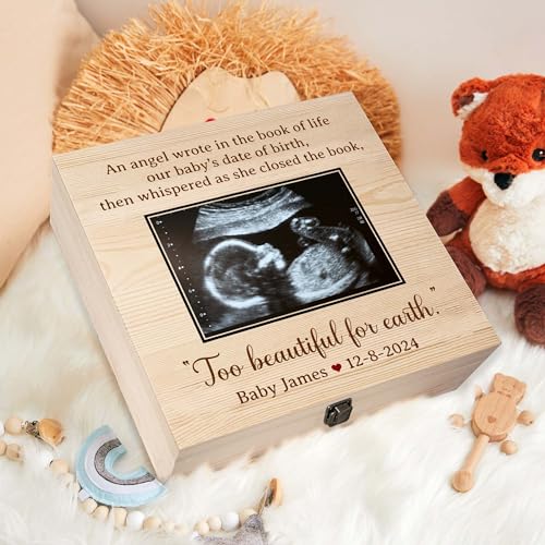 Personalized Baby Loss Memory Box with Name and Ultrasound