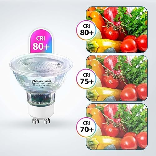 DEWENWILS 10-Pack Dimmable GU10 LED Bulbs