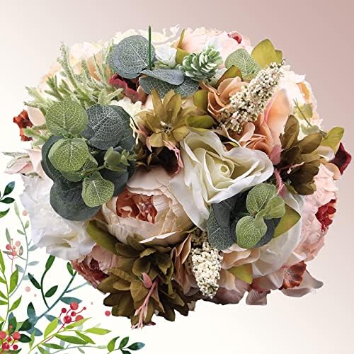 NDRFAWY Bridal Bouquet Artificial Flowers