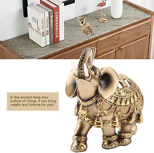 Hilitand Golden Elephant Statue Feng Shui Decor
