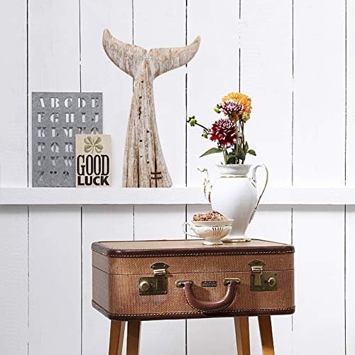 K KILIPES Wood Whale Tail Statue 136 H