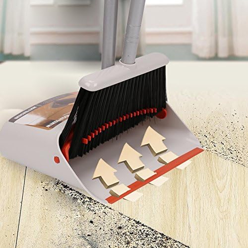 TreeLen Broom and Dustpan Set 52 Indoor Heavy Duty Cleaning Combo