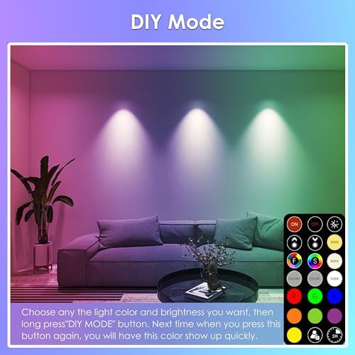 FTL 12V MR16 RGB Dimmable Light Bulb with Remote Control 10-Pack