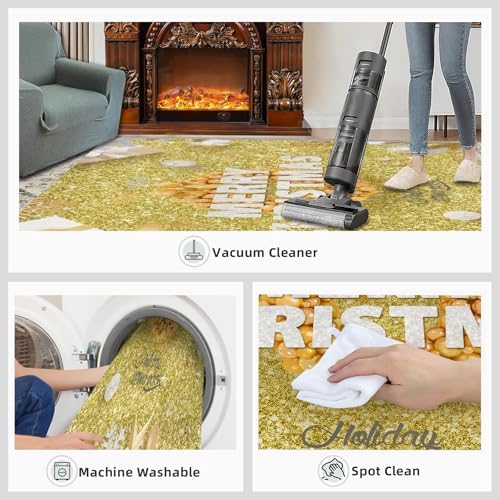 ZEUJOAC Holiday Carpet 7x10 Ft Luxury Decor