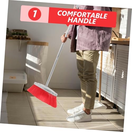 VERDANVERSE Indoor Broom with Soft Bristles for Efficient Cleaning
