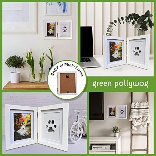Green Polywog Paw Print Pet Keepsake Frame Kit