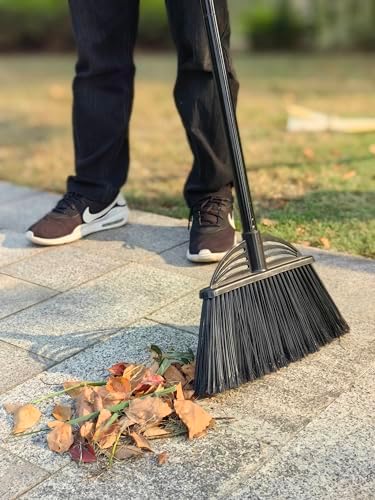 Xifando Four-Section Angle Broom Heavy-Duty Cleaning Tool BlackYellow