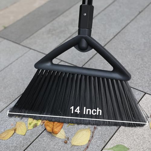 2PCS Heavy-Duty Broom Set for Indoor and Outdoor Cleaning