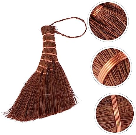 HAWILLOSCH Mini Palm Broom for Home Cleaning