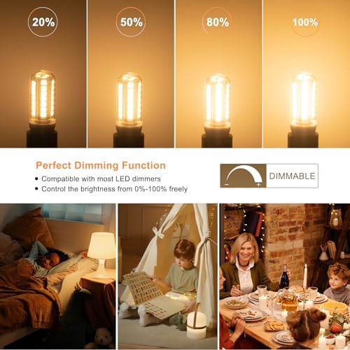 DiCUNO G9 LED Dimmable Bulb 4W 40W Halogen Equivalent