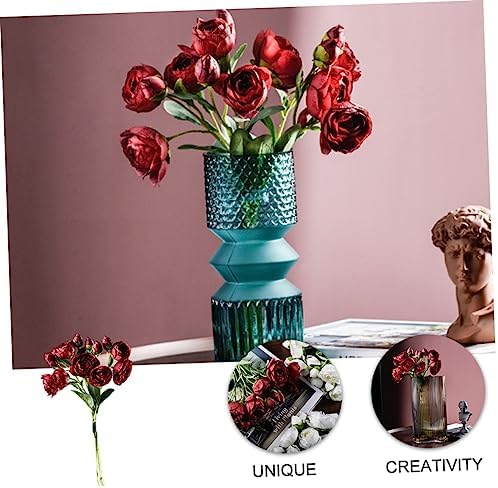 Red Artificial Rose Bouquet for Home Decor
