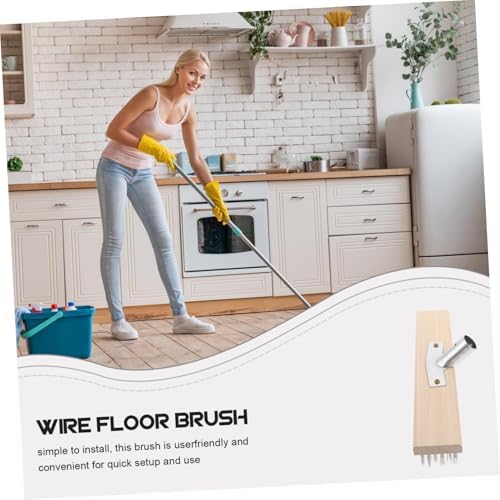 Stainless Steel Floor Scrub Brush Head Heavy Duty Cleaning Tool