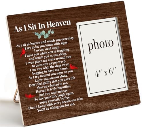 Zauly Sympathy Wood Picture Frame 4x6 1