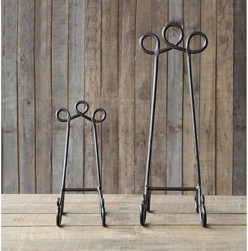 Creative Co-Op DE1159 Grey Iron Easel 24 Inch