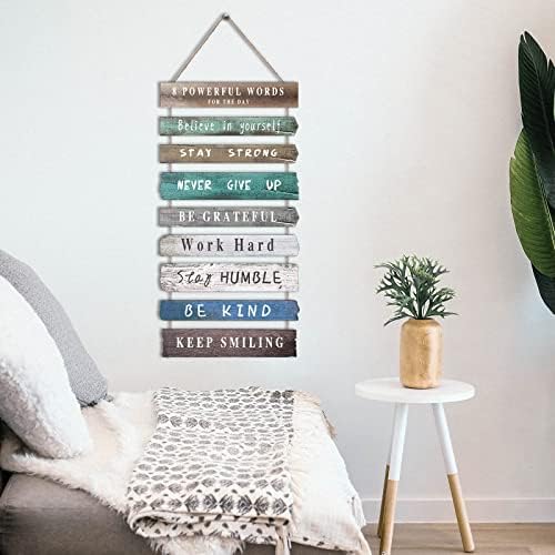 Joyhawk Inspirational Wall Art 12x24 Inches Wood Sign Decor