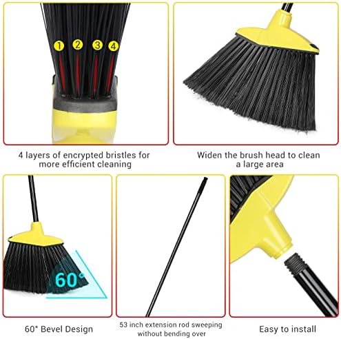 WILLBOND 20 Pcs Heavy Duty Angle Brooms