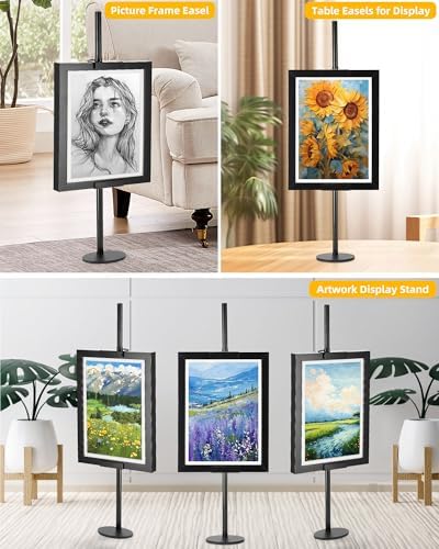 Sturdy Metal Easel for Picture Frames and Art Displays