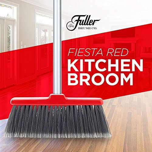 Fuller Brush Adjustable Kitchen Broom Red