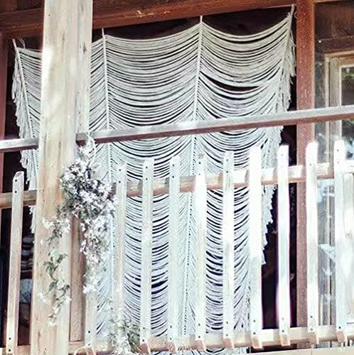Flber Macrame Curtain Boho Decor 59x75 Panel