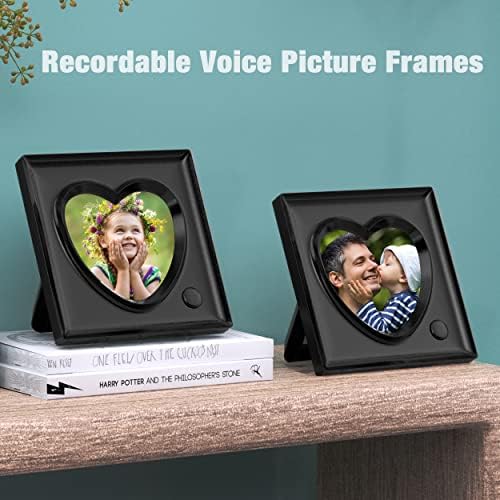 KWANWA Voice Recordable Picture Frame 20S Love Heart Shape 39x39