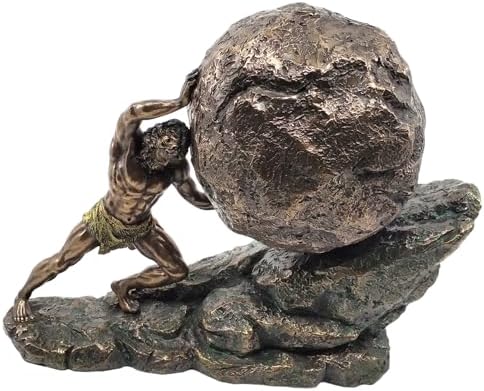 Greek Mythology Sisyphus Bronze Statue 1122 Inches